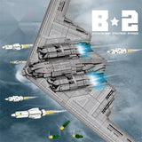 Military Models Fighter Assembling Building Blocks Toy
