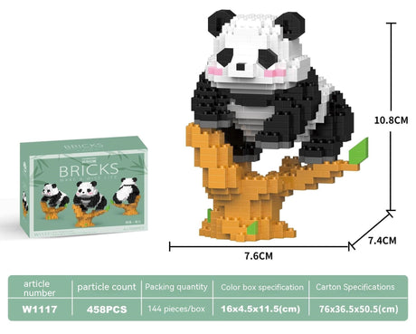 Giant Panda National Treasure Building Blocks Toys-7