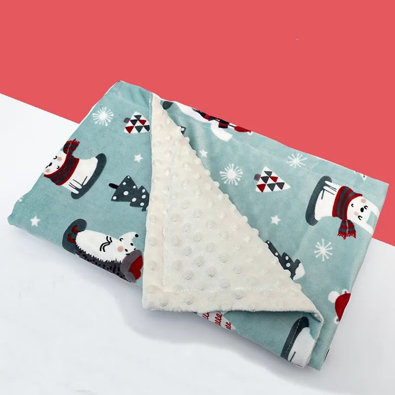 High Quality Baby Blanket Winter Flannel Fleece Infant Swaddle Blankets