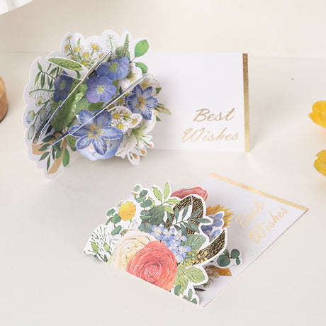 Creative Flower Teacher's Day Stereoscopic Greeting Cards Blessing Card