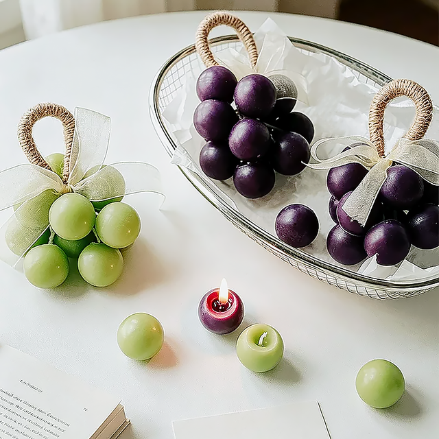 Grape Bundle Hanging Candle Fruit Decorative Candle Gift-1