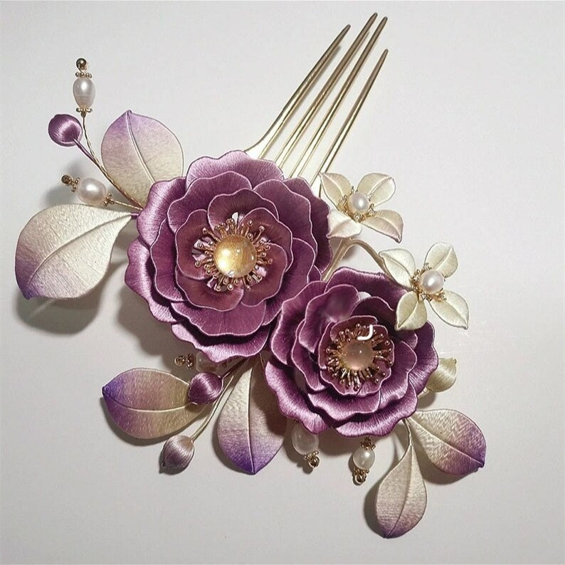 Women's Fashion Simple Peony Flower Styling Hairpin