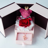 Creative Rose Eternal Flower Jewelry Box