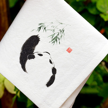 Panda Gift Chinese Characteristic Gift Handkerchief Small Square Handkerchief