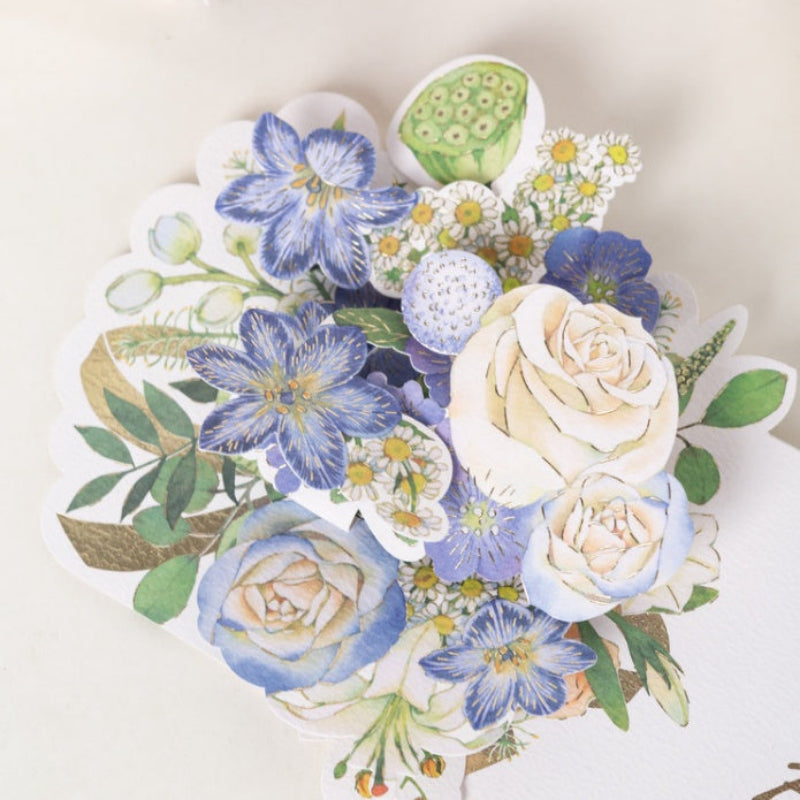 Creative Flower Teacher's Day Stereoscopic Greeting Cards Blessing Card