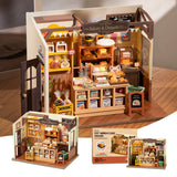 Beckas Backhaus DIY Miniatur House Children 3d Holzversammlung Spielzeug