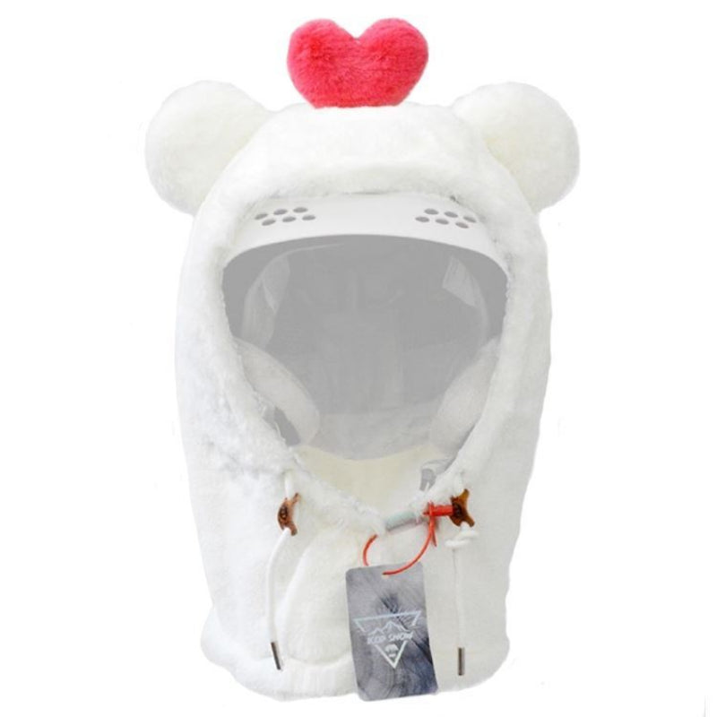 Ski Head Cover Face Mask Ski Hat Cover Decorative Ears
