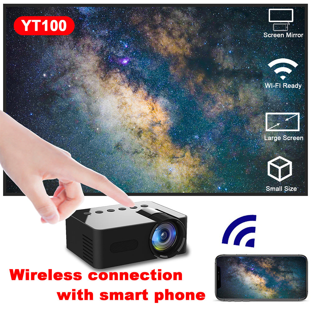 Home Portable Mini Projector HD Wireless Phone Projection