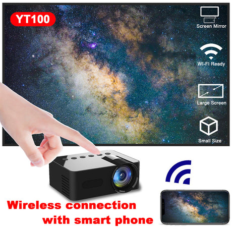Home Portable Mini Projector HD Wireless Phone Projection