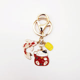 Creative Gift Alloy Lucky Cat Koi Car Pendant Keychain-4