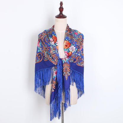 Women's Ethnic Style Oversized Square Scarf