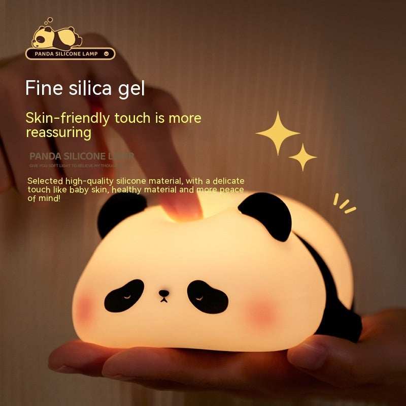 Children's Bedroom Decoration Cartoon Panda Silicone Night Lights-6