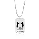Stainless Steel Military Necklace Laser Engraving