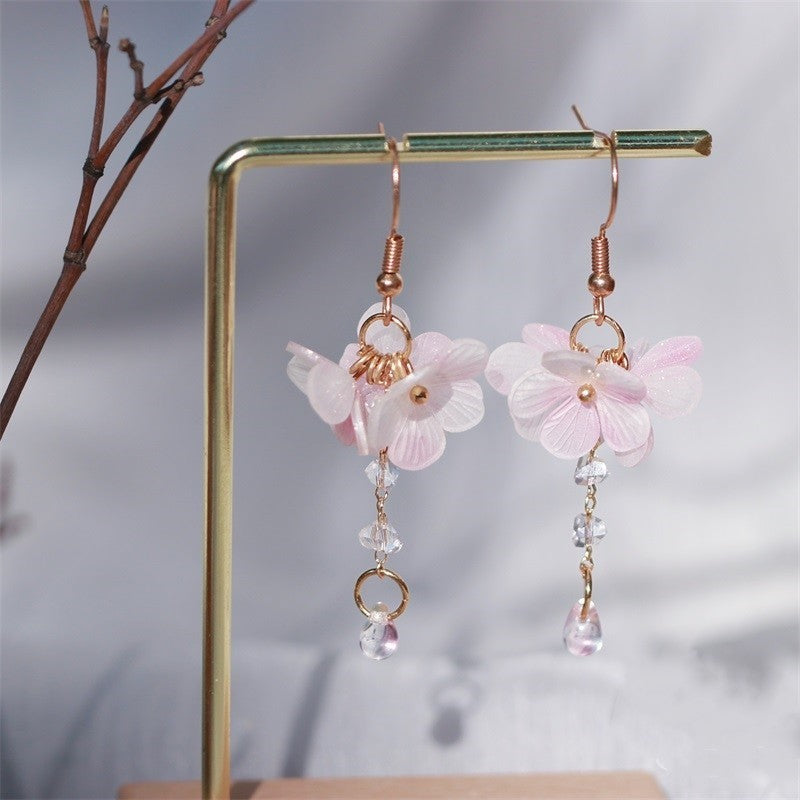 Guofeng New Chinese Style Glass Earrings