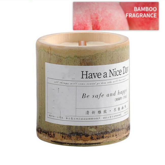 Indoor Bamboo Cup Scented Candle Valentine's Day Ambiance Gift-14