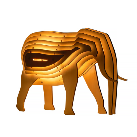Wooden Animal DIY Lamp Rechargeable Ambient Night Light-6