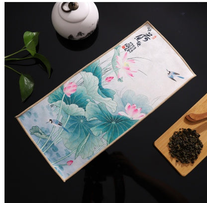 Kung Fu Tea Set Accessories Absorbent Thickened Mat Rag