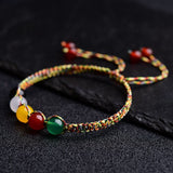 Gold Wood Water Fire Earth Elemental Balance Bracelet