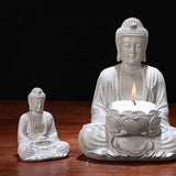 Chinese Zen Buddha Statue Desktop Decoration Landscaping Resin Crafts