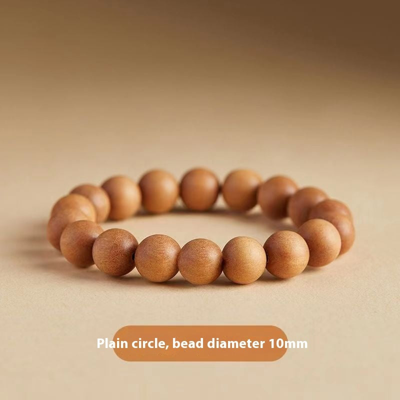 Natural Peach Wood New Chinese Meditation Bracelet