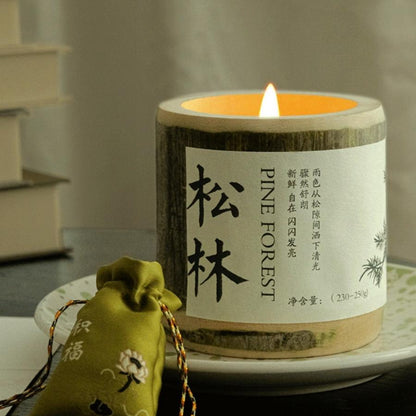 Long Lasting Native Bamboo Scented Candle Gift Box Birthday Gift-4