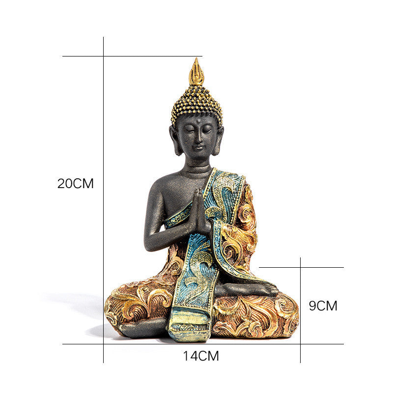 Buddha Statue Zen Small Ornaments Car Home Decoration