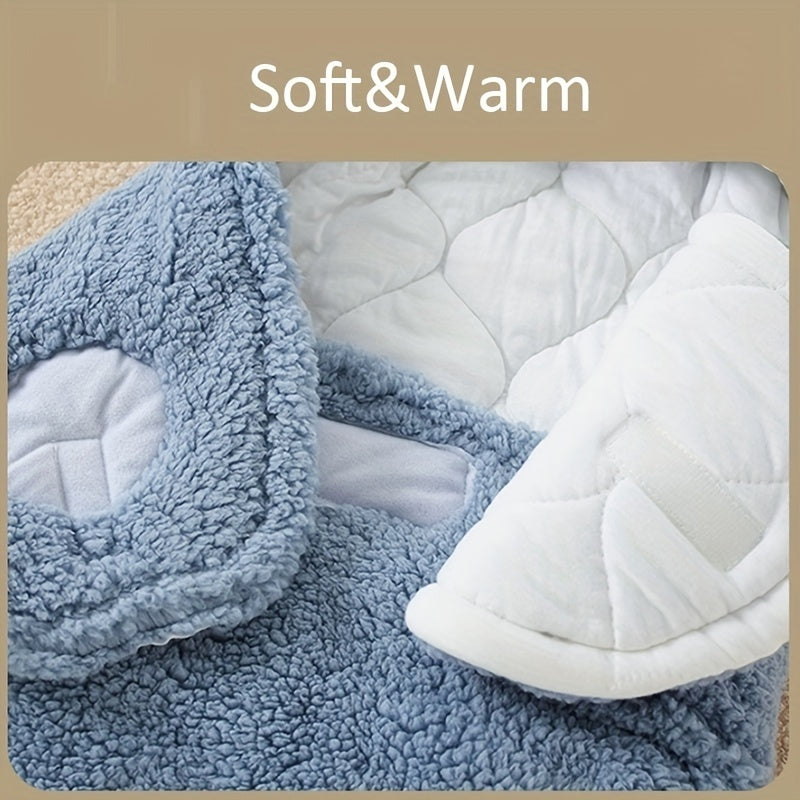 Super Soft Baby Sleeping Bag Fluffy Fleece Swaddle Blankets Unisex Baby Wrap