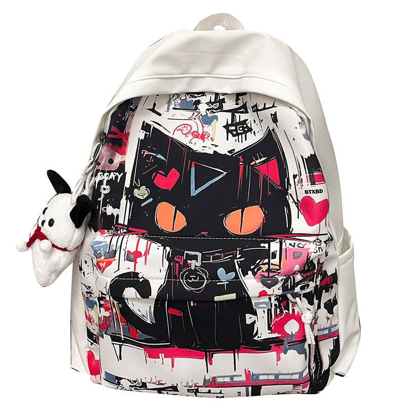 Girls 'Harajuku-Stil Personalisiert Graffiti einfacher All-Match-Rucksack