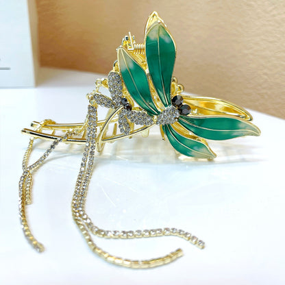 Elegant Temperament Dragonfly Grab Clip Female High-end Hairpin