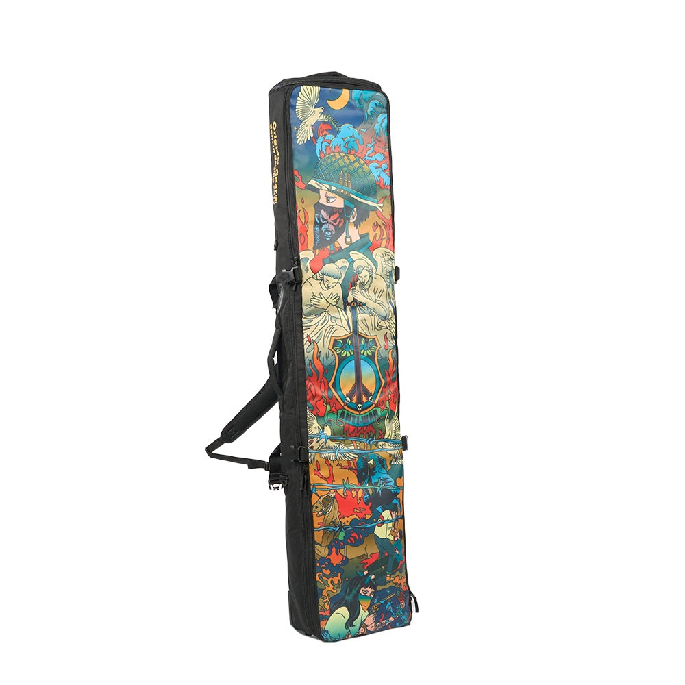 Wheeled Snowboard Bag Large Capacity for Single & Double Boards Travel Gear-3