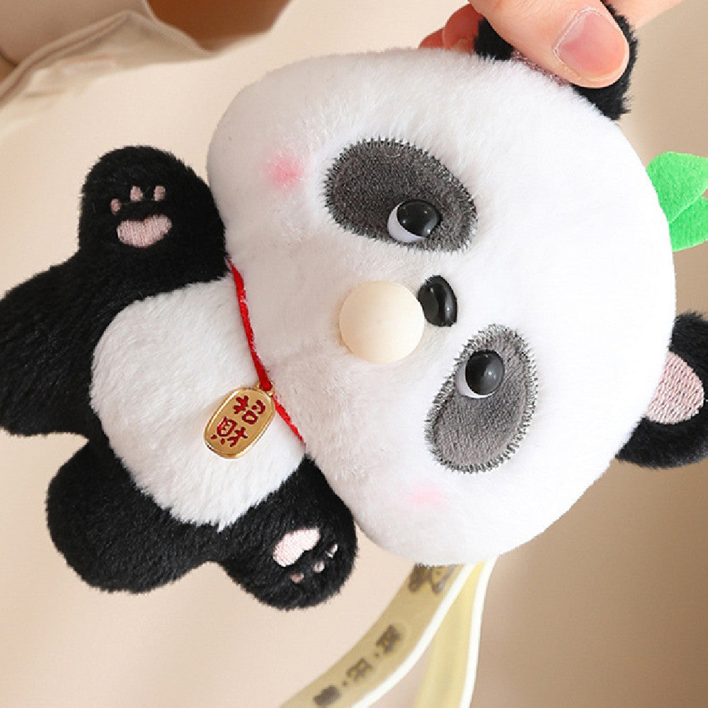 Plush Pendant Bubble Panda Keychain-7