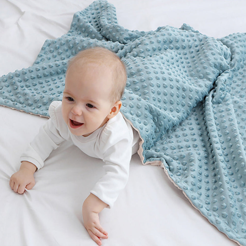 Baby Blanket Super Soft Double Layer with Dotted Backing Newborn Swaddling Blankets