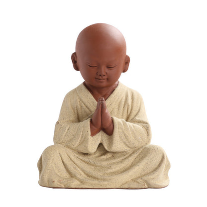 Yixing Clay Small Monk Zen Home Chinese Style Decoration Living Room