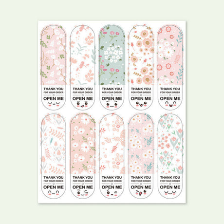 Cute Gift Wrap Sticker Adhesive Sticker Packaging Stickers