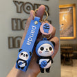 Cute Fruit Panda Keychain Backpack Pendant-5