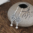 Chinese Knot Silver Earrings Vintage Style Jewelry Gift for Women-video