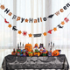 Halloween Bunting Banner Party Decorations with Bat Ghost Witch Pumpkin Cat Designs-video