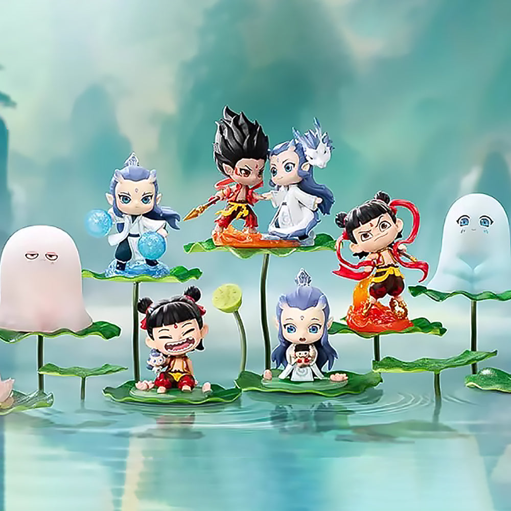 Load video: video-Nezha 2: The Demon Boy Havoc in the Sea Series Figure Blind Box Figures Set