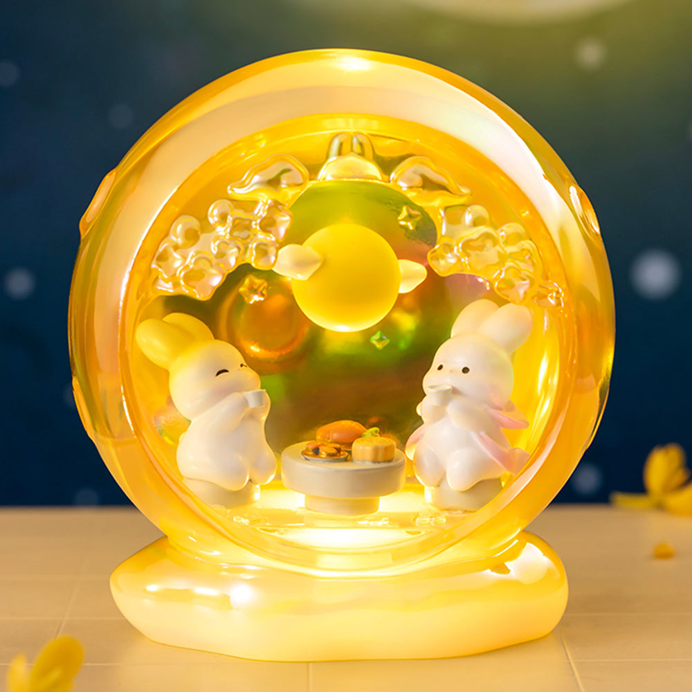 Load video: video-Birthday Gift Ideas Jade Rabbit Moon Night Light Atmosphere Ornaments