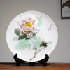 video-Housewarming Gift Ceramic 3D Flower Plate Hand-painted Ornament-