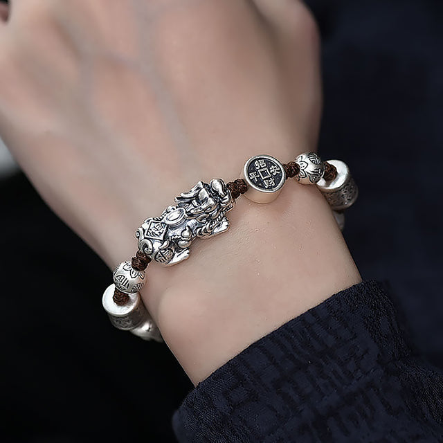 Sterling Silver Pi Xiu Bracelet Handcrafted for Wealth and Luck-video