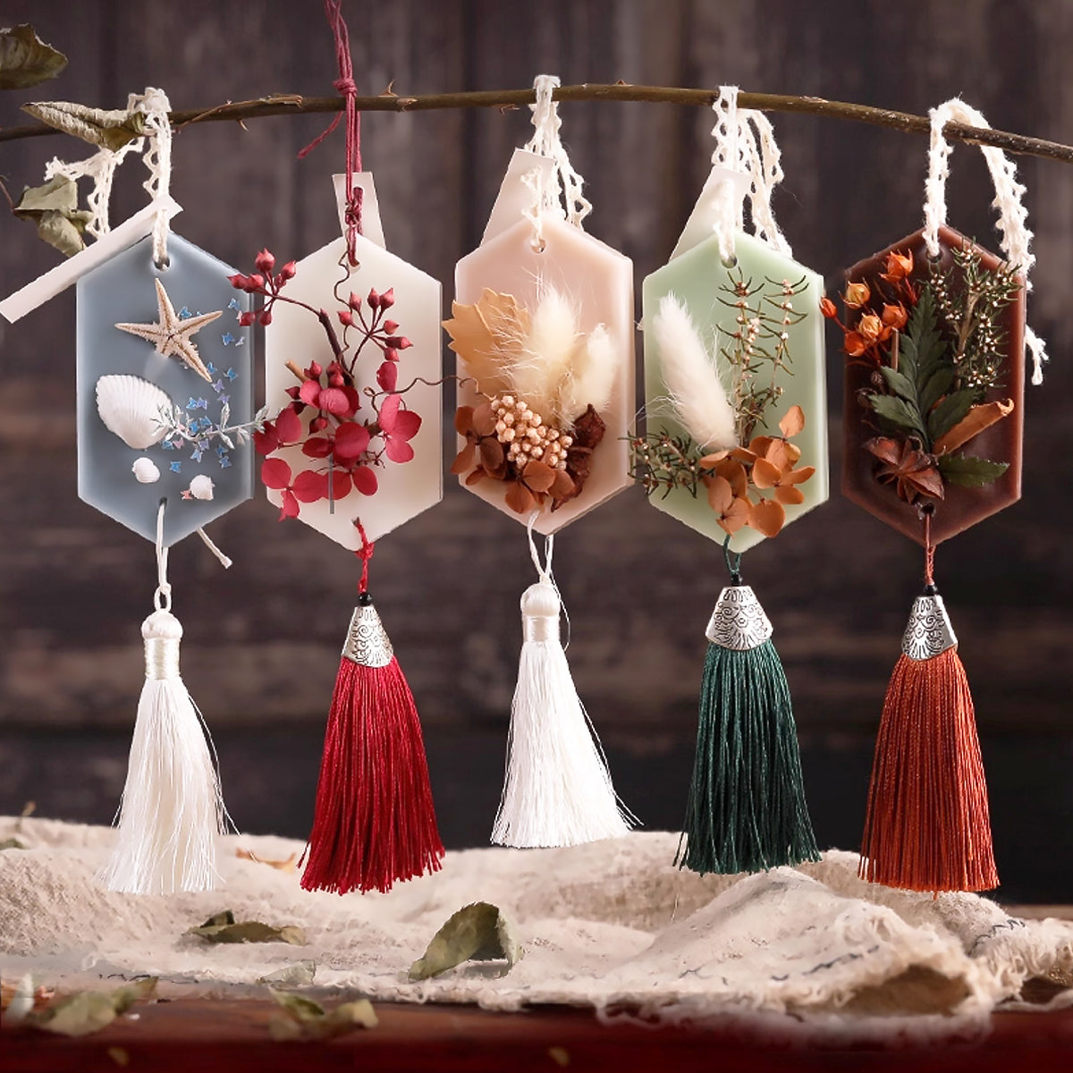 Aromatherapy Wax Tablets with Real Flowers-video