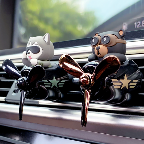 Haco Bear Car Aromatherapy Ornament Cute Air Vent Freshener-video