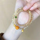 Handmade Double Layer Beaded Bracelet with Gemstone Accents-video