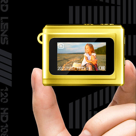 Mini Compact HD Camera in Metallic Color Portable Gift for Travelers-1