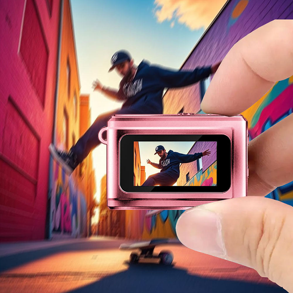 Mini Compact HD Camera in Metallic Color Portable Gift for Travelers-2